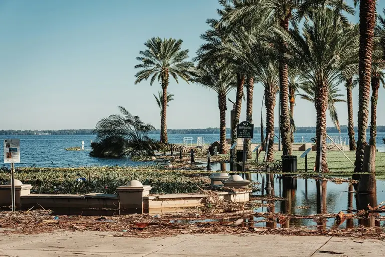 flooded coast